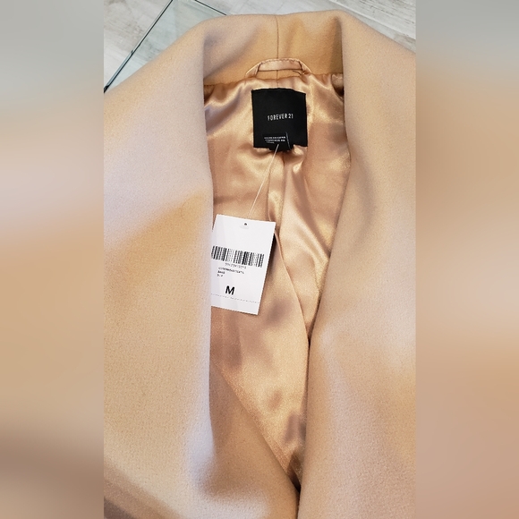 NWT - Elegant camel color lapel wool coat - Picture 3 of 11